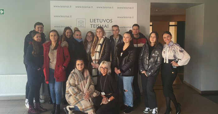 Klaipėdos apylinkės teisme lankėsi Lietuvos verslo kolegijos studentai