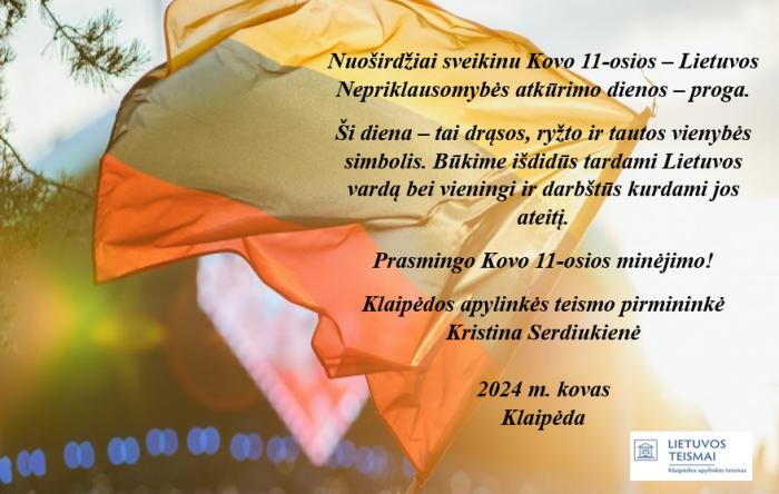 Šventinis sveikinimas