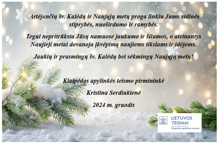 Šventinis sveikinimas