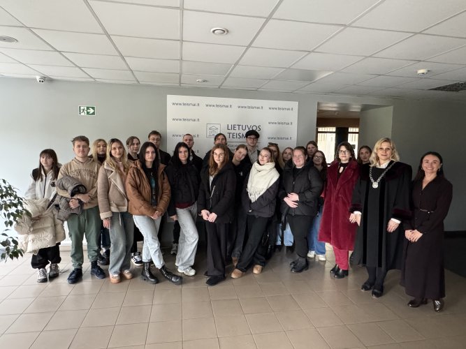 Klaipėdos apylinkės teisme lankėsi SMK aukštosios mokyklos studentai
