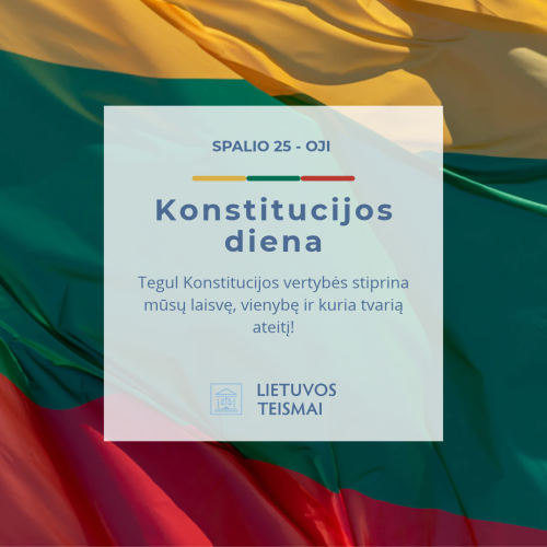 Sveikinimas Konstitucinės dienos proga